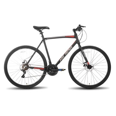 जॉयकी 700C रोड हाइब्रिड बाइक, 21 स्पीड बाइक शहरी शहर कम्यूटर साइकिल के साथ डिस्क ब्रेक के साथ पुरुषों के लिए महिलाओं वयस्क आरामदायक साइकिल