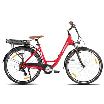 जॉयकी लामासु 28 इंच अनुकूलन योग्य इलेक्ट्रिक माउंटेन बाइक 250w 36v मोटर डबल वी ब्रेक 7 स्पीड एल्यूमिनियम मिश्र धातु फ्रेम
